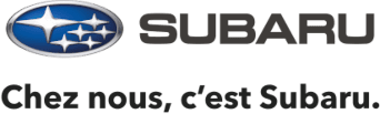 Logo de Subaru avec du texte écrit: Subaru confiance et évolution