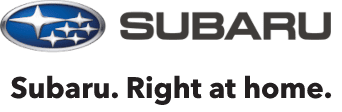 Subaru logo with text: Subaru confiance et évolution